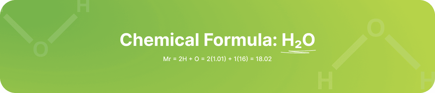 H2O Formula
